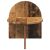vidaXL Éjjeli asztal 2 pcs Antik Fa 40 x 35,5 x 45,5 cm Mérnöki fa 159631581