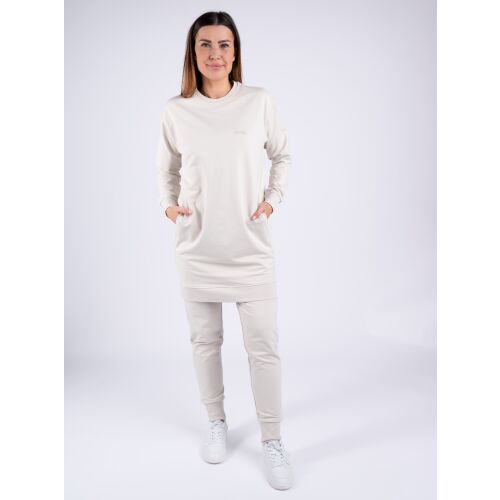 Moniel szoptatós melegítő szett hosszú pulóverrel L és S méret Basic Light Beige 172534147 - Női pulóver