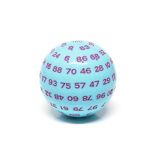 RPG Kocka Százoldalú D100 Hógolyócsata, kék százoldalú kocka, D100 százalékos kocka - Fan Gaming termék