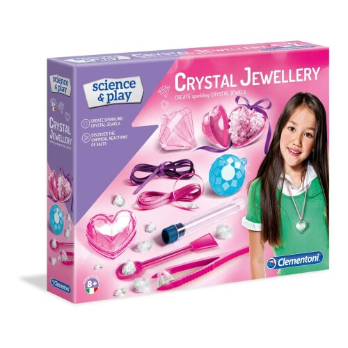 Clementoni, Science & Play, Kristályékszerek, Lányoknak, 8+ éves kortól