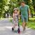 MalPlay Összecsukható roller vállpánttal #fehér-rózsaszín 159692021