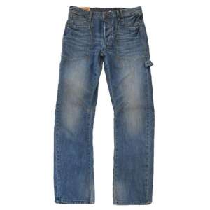 Modré, ošúchané, rovné rifle pre mužov, veľkosť L - Next