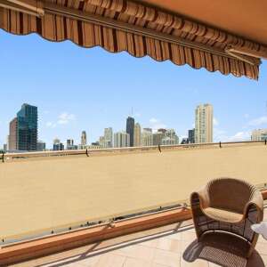 Elite Garden® HDPE-Blendschutzgitter für Zäune, beige + Befestigungsschnur - 1 x 10 m