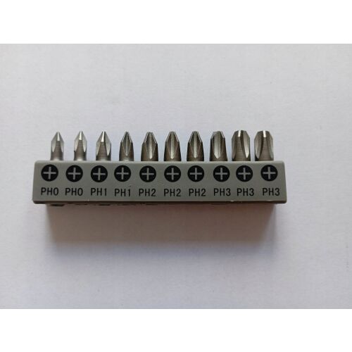 Bosch 10 darabos bitkészlet, PH, PZ, Hex, Torx bitek tartóban - Bitfej