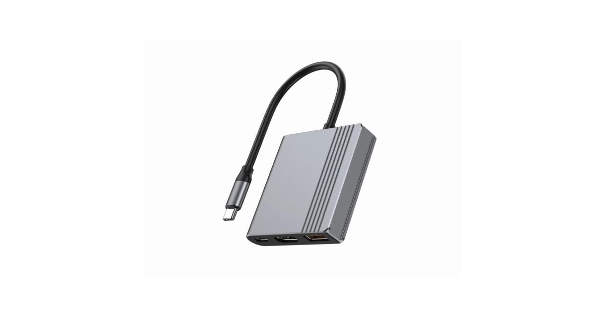 Gembird A-CM-COMBO3-05 USB-C 3in1 Multiport Adapter 90W 159719269
