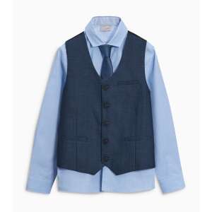 next mellény, ing és nyakkendő szett kék 4-5 év (110 cm) 44467196 Alkalmi és ünneplő ruha