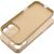 Apple iPhone 16e / 17e, Szilikon tok, mikrofiber plüss belső, csillogó hátlap, Metallic Case, arany 159735068