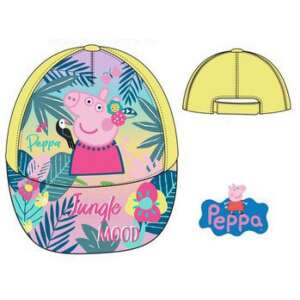 Peppa Pig Jungle Mood baseball cap for kids, yellow with pink and green tropical print, 52 cm - Kids' Baseball Caps, Hat