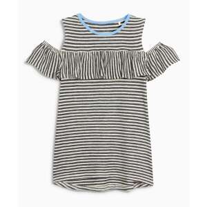 Gestreiftes Kleid mit off shoulder für Mädchen, Größe 3-4 Jahre, 104 cm - Next