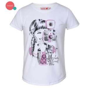 Boboli Mädchen Sommer T-Shirt mit Kamera-Druck - Boboli