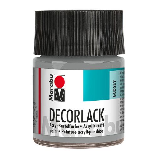 Marabu Decorlack fényes akrilfesték - metálezüst 782, 50 ml