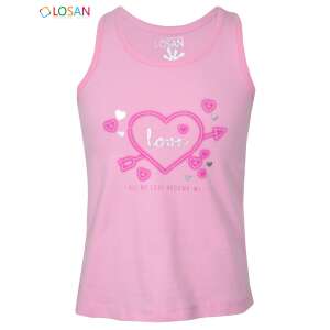 LOSAN Ujjatlan szív mintás love pink 2-3 év (98 cm) 44473369 Gyerek trikók, atléták