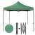 Grünes 3x3m Pop-up-Pavillon mit wasserabweisendem Dach und faltbarem Gestell