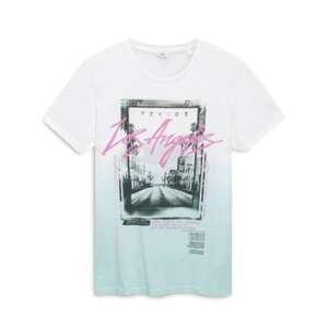 Weißes T-Shirt mit Los Angeles Grafikdruck für Herren - Herrenbekleidung