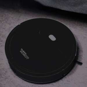 Aspirator robotizat inteligent, aspirator de podea cu accesorii, negru