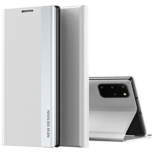 Xiaomi 14T, Oldalra nyíló tok, stand, Wooze Silver Line, világosszürke 159815979 - Telefontok