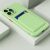 Apple iPhone 15 Plus, Szilikon tok, kártyatartóval, Wooze Card Slot, világoszöld 159816945