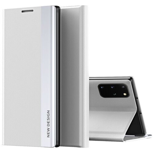 Samsung Galaxy M33 5G SM-M336B, Oldalra nyíló tok, stand, Wooze Silver Line, világosszürke 159817129 