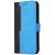 Apple iPhone 15 Pro, Oldalra nyíló tok, stand, kártyatartóval, kézpánttal, Wooze Colour Wallet, kék 159817690