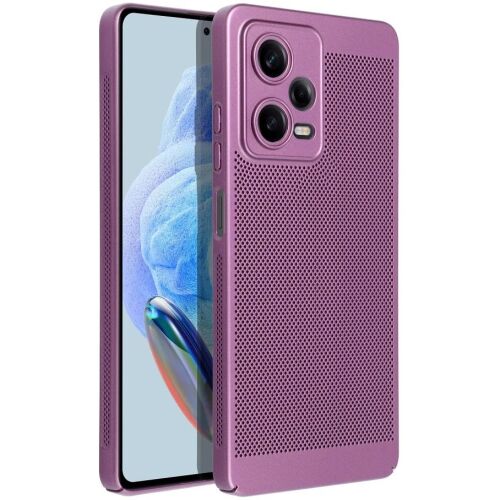 Samsung Galaxy A16 4G / A16 5G SM-A165F / A166B, Műanyag hátlap védőtok, légáteresztő, lyukacsos minta, Breezy, lila 159818873 - Telefon