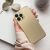 Apple iPhone 15 Plus, Szilikon tok, mikrofiber plüss belső, csillogó hátlap, Metallic Case, arany 159823735