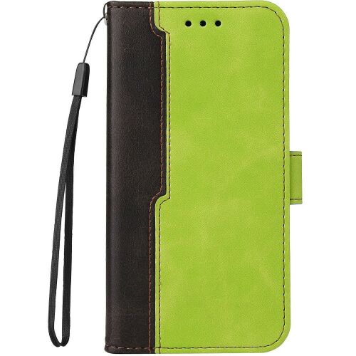Xiaomi Redmi A1 Plus / A2 Plus / Poco C50, Oldalra nyíló tok, stand, kártyatartóval, kézpánttal, Wooze Colour Wallet, zöld 159829688 