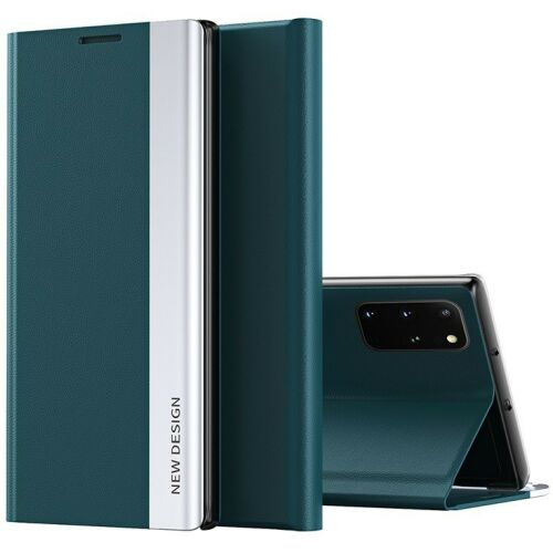 Xiaomi 13, Oldalra nyíló tok, stand, Wooze Silver Line, sötétzöld 159830068 - Telefontok