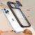 Apple iPhone 12 / 12 Pro, Műanyag hátlap + szilikon keret, átlátszó akril hátlap, kamera védelem, Wooze Trendy, lila 159836702