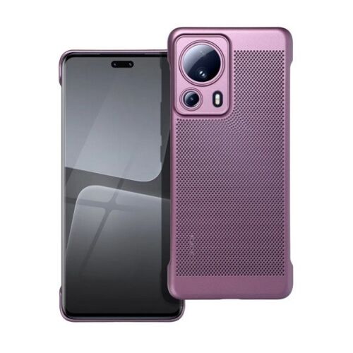 Xiaomi 13 Lite / Civi 2, Műanyag hátlap védőtok, légáteresztő, lyukacsos minta, Breezy, lila 159837021 