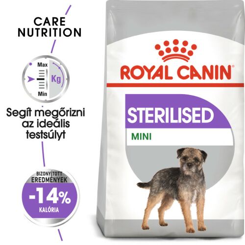Royal Canin Mini Sterilised 8kg-os zsák kistestű ivartalanított kutyáknak. - Kutyatartás