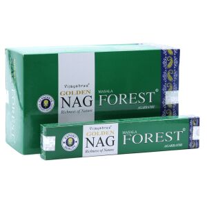 Golden Nag Forest Masala füstölőpálcika, doboz és egy csomag - Füstölő