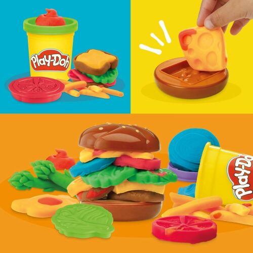 Play-Doh Grill szett: hamburger alkotás és felhasználási példa. - Gyurma