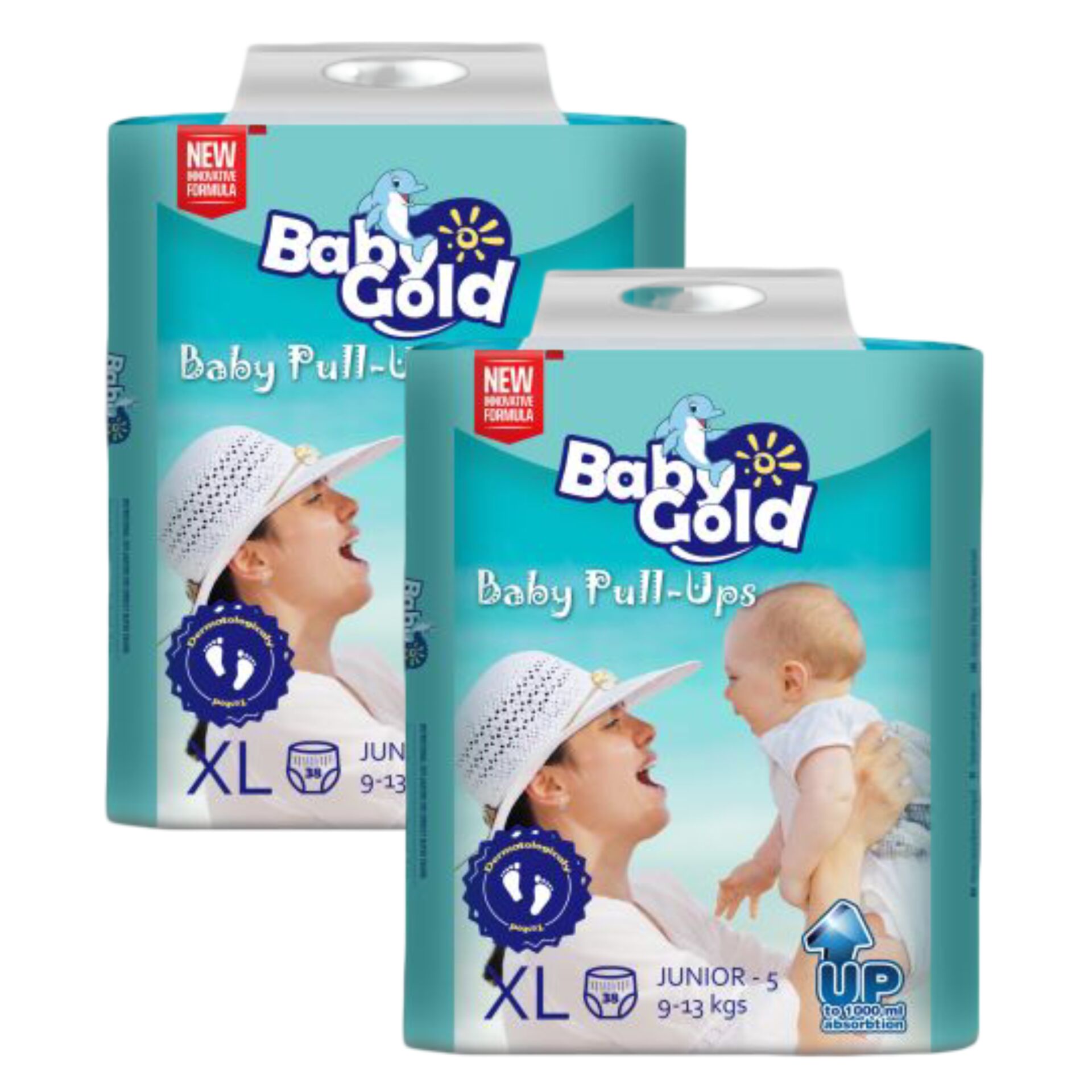 E-shop Baby Gold Nohavičkové plienky XL 12-25kg Junior 5 (76 ks)