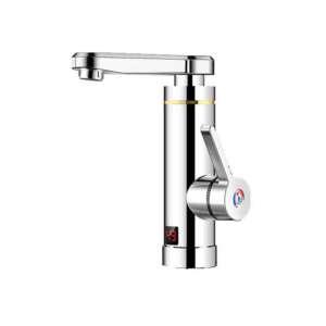 Sofort-Warmwasserhahn mit digitalem Display, Edelstahl-Finish, 3000W