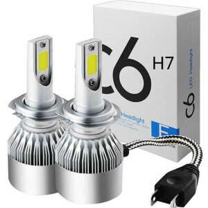 C6 LED cu LED-uri pentru faruri de mașină cu pereche de becuri cu soclu H7 - alb rece 78889379 Becuri auto