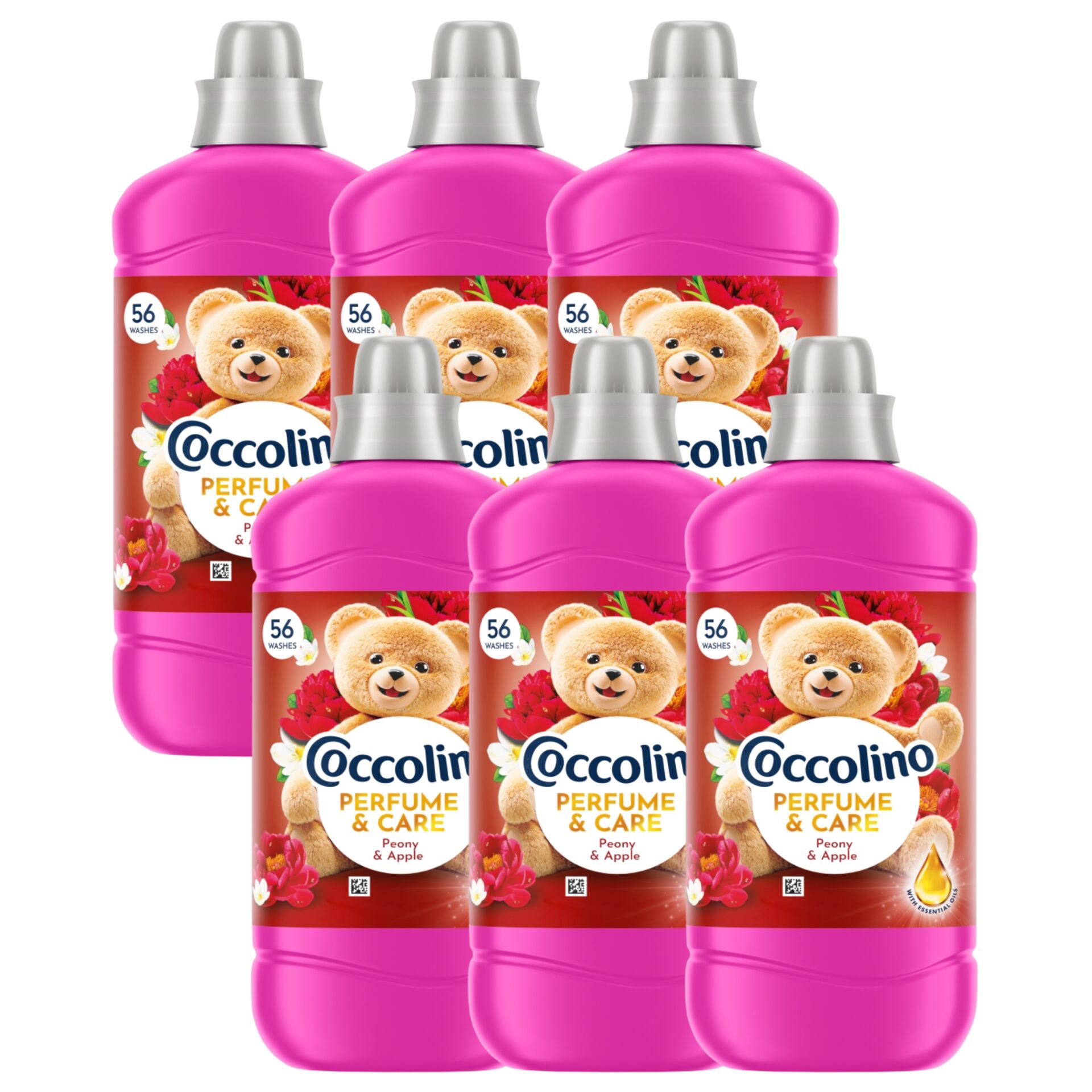 E-shop Coccolino Perfume &amp; Care Peony &amp; Apple Aviváž 336 praní 6x1288ml