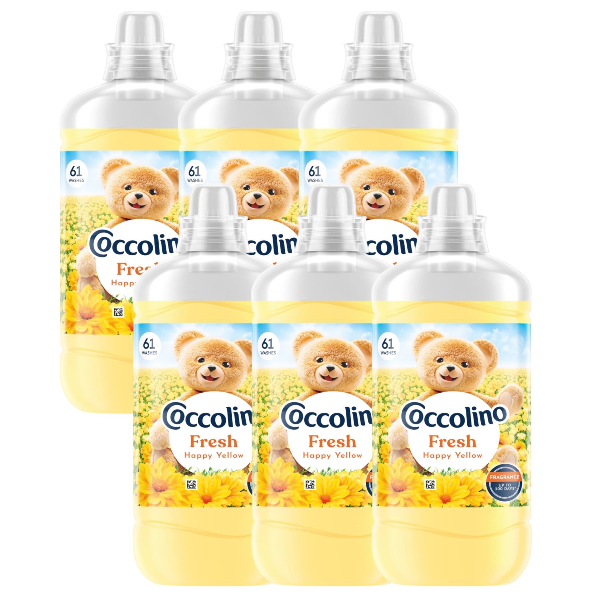 E-shop Coccolino Fresh Happy Yellow Aviváž 366 praní 6x1403ml