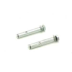 Metal wall plug set with anchor bolts for mounting brackets in stone, concrete - 10x70 mm - 4 pcs