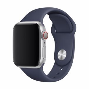 Apple Watch z granatowym paskiem sportowym Devia Deluxe Series - Pasek do inteligentnego zegarka
