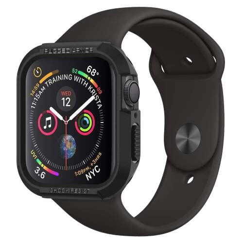 Spigen Rugged Armor Apple Watch 4 (40 mm) czarna obudowa, odporna na wstrząsy i zarysowania