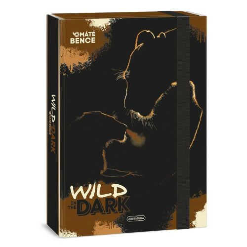 Ars Una Wild In The Dark A4 füzetbox oroszlánnal és kölykével - Füzetbox