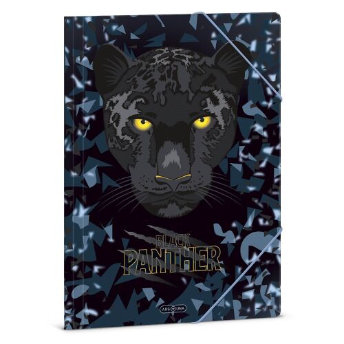 ARS UNA A4 Black Panthers Gumis mappa dokumentumok és iratok tárolására - Irodaszer