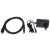 Dahua LM24-E200A monitor tartozékok: DisplayPort kábel, hálózati adapter