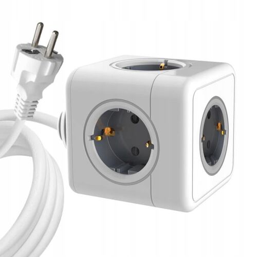 MicroConnect PowerCube 5 Schuko aljzat 1,5 m-es kábel fehér