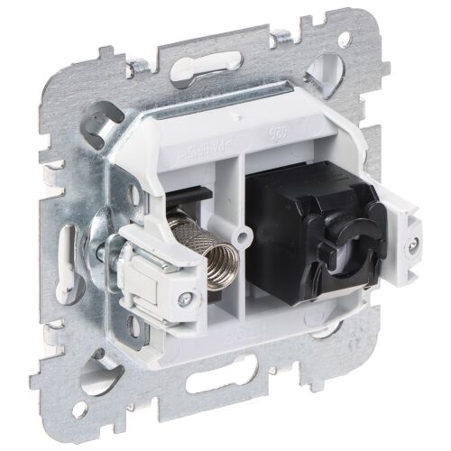 Elektro-Plast Santra F-csatlakozó RJ45 aljzat hátulnézet, fali aljzat - Konnektor és dugalj