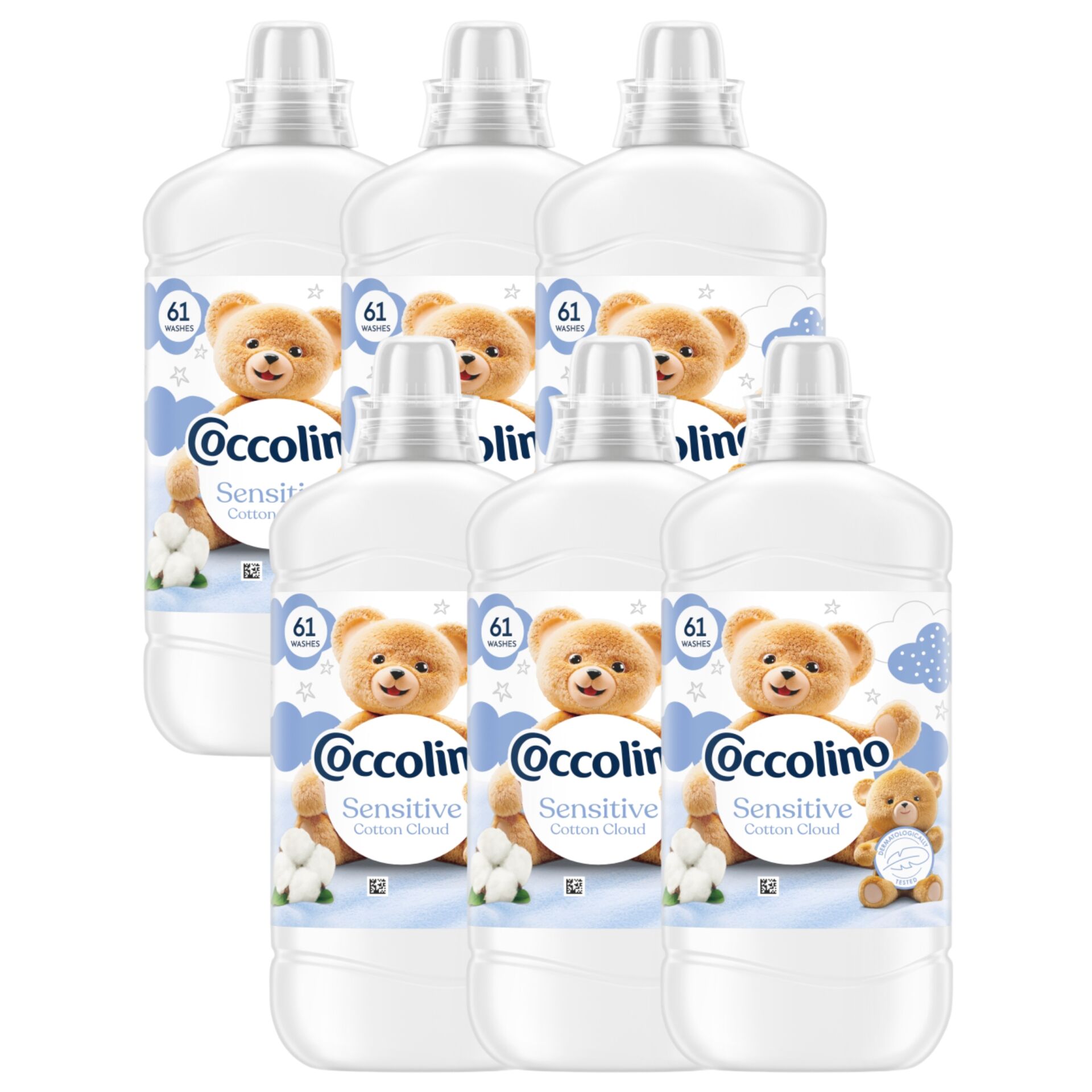 E-shop Coccolino Sensitive Cotton Cloud Aviváž 366 praní 6x1403ml