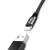 Cablu Baseus Yiven USB la Lightning, negru, 1,8m, conectori