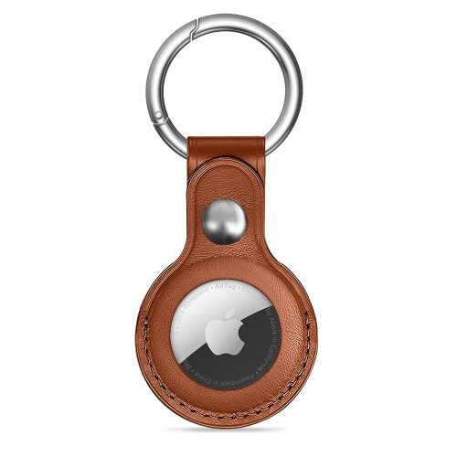 Tech-Protect NaturalFit tok Apple AirTag 1/2 készülékhez - barna