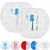 Zorbiee lökhárító labdák, átlátszó kék díszítéssel