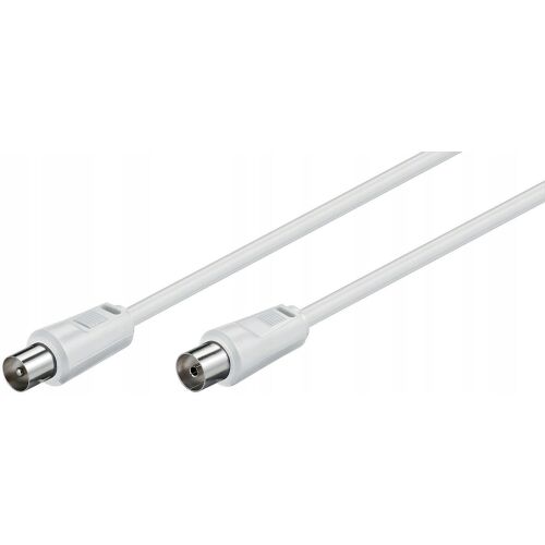 MicroConnect 1,5m fehér koaxiális kábel M-F csatlakozókkal TV antennához - Koax kábel